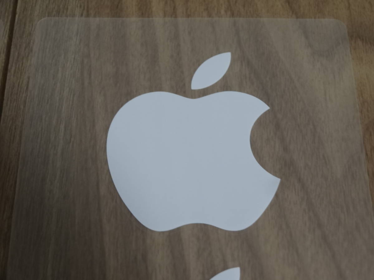 アップル Apple シール ステッカー iPad付属 2シート 2枚 リンゴ4個 白 検索→iPhone 林檎