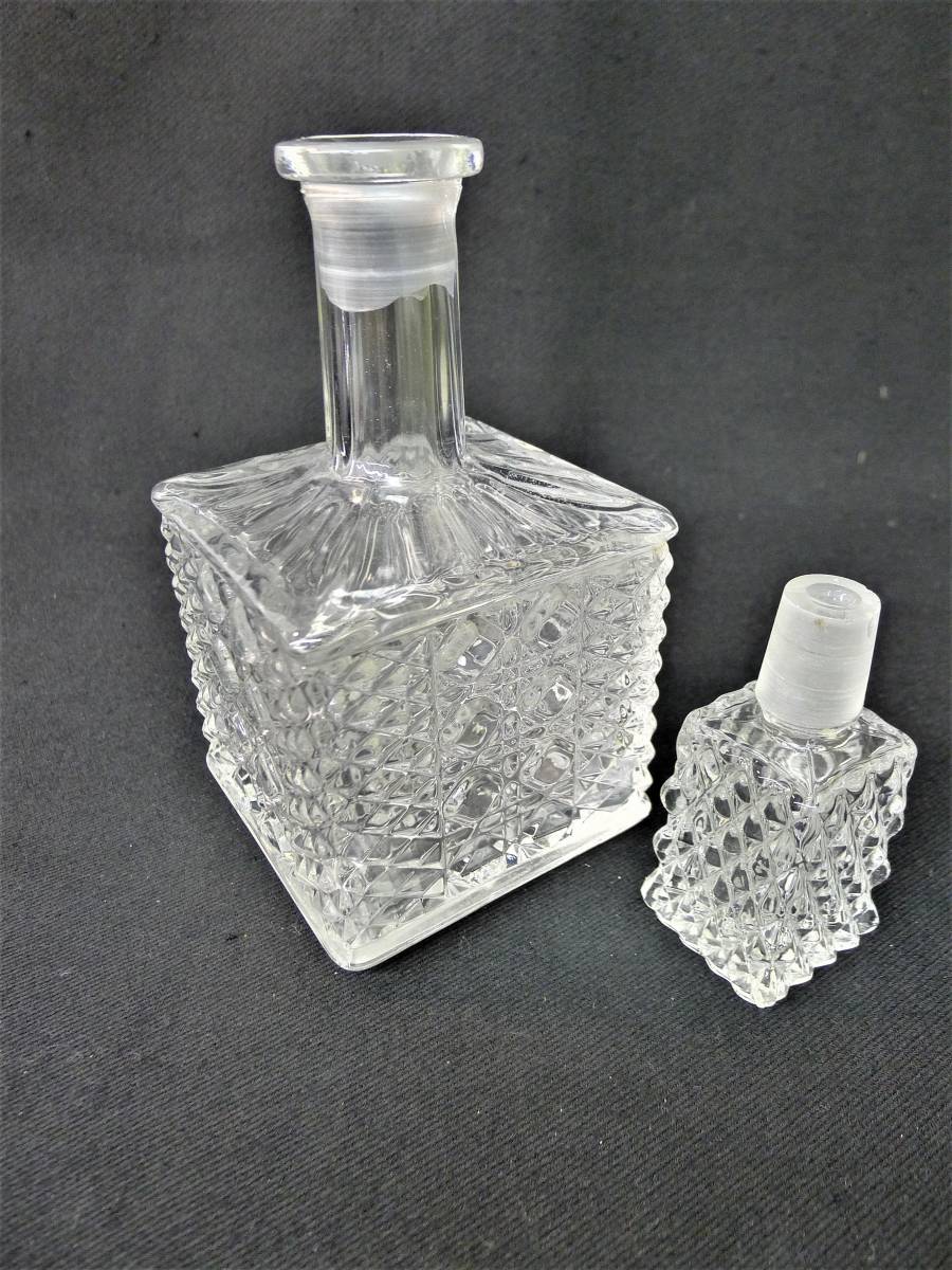 手作り ガラス 蓋つきデキャンタ 水差し 酒瓶 ガラス工芸 食器 | www