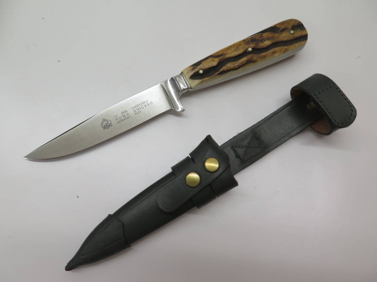 PUMA 11-3596 INOX プーマ ピューマ ジーニッカー シース ナイフ ドイツ製 アウトドア ナイフの画像2