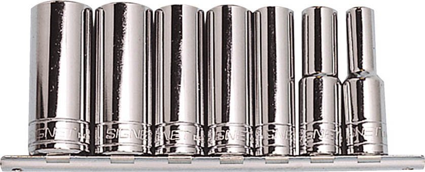 SIGNET (シグネット) 13437 1/2DR 7PC ディープソケット セット ホルダー付 品番:13437 差込角(SQ):1/2 6角タイプ ソケット レンチ