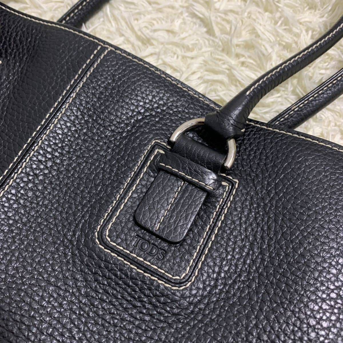 1円〜 極美品 TOD'S トッズ メンズ ビジネス トートバッグ ハンド A4