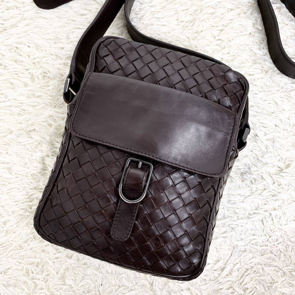 美品 BOTTEGA VENETA ボッテガヴェネタ イントレチャート ショルダー