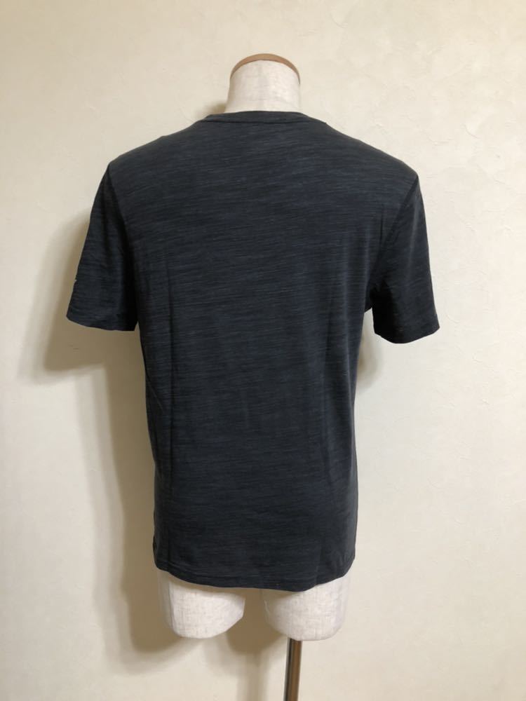 【美品】 Reebok リーボック トレーニング ウェア Tシャツ ビッグロゴ トップス サイズM 半袖 黒 BS3977 アディダス_画像2