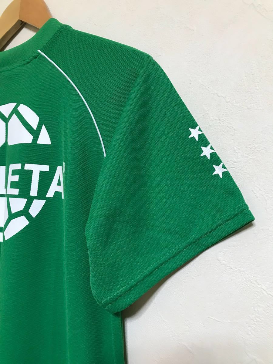 【良品】 ATHLETA PANTANAL アスレタ パンタナール トレーニングウェア ドライ Tシャツ サッカー トップス サイズS 半袖 グリーン_画像7