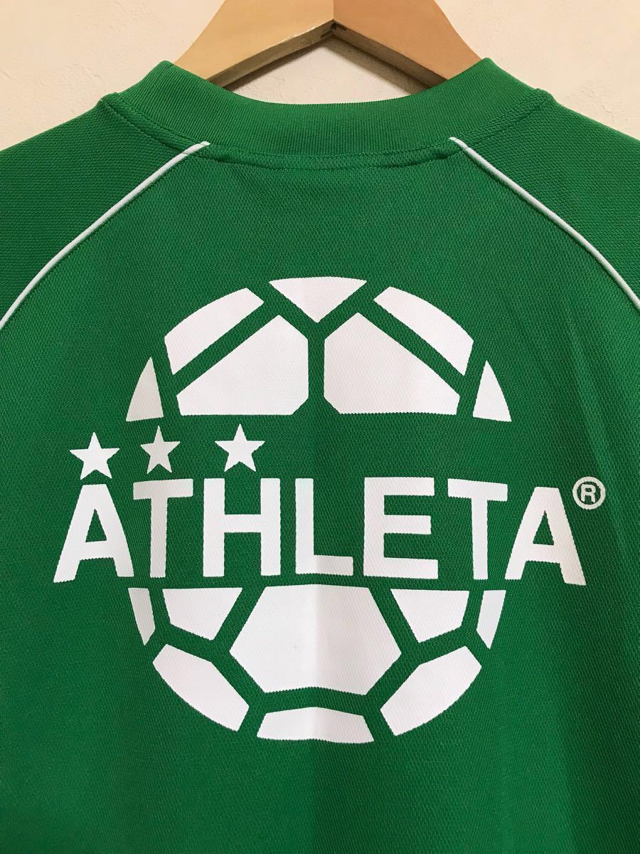 【良品】 ATHLETA PANTANAL アスレタ パンタナール トレーニングウェア ドライ Tシャツ サッカー トップス サイズS 半袖 グリーン_画像3