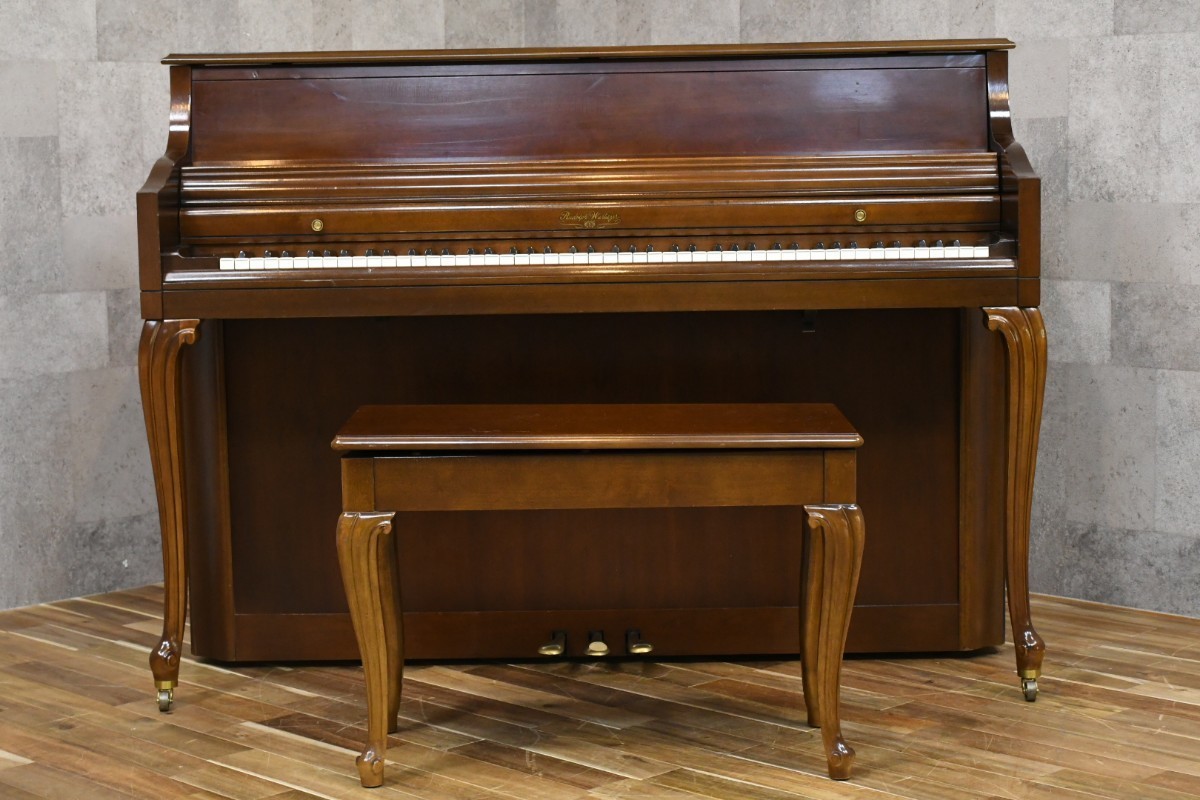 PB3FK35wa-litsa-WURLITZER upright piano P250 America made 88 keyboard 3ps.@ pedal chair attaching present condition goods MADE IN USA cat legs keyboard instruments 