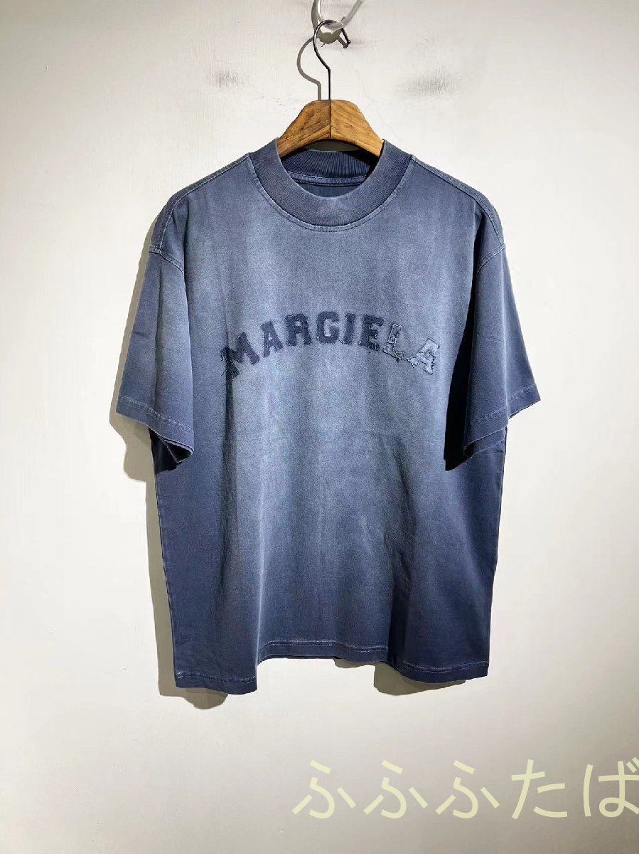 マルタンマルジェラ　Maison Margiela メンズ　レディース　Tシャツ　丸首　文字ロゴ　男女兼用　ペアルック　M
