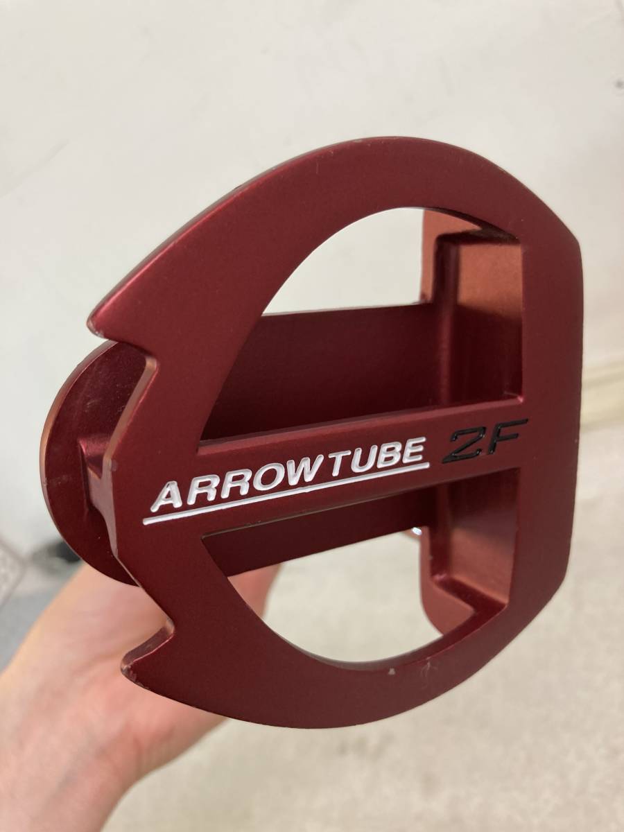 ☆中古品　ARROW TUBE 2F パター　オリジナルスチールシャフト　34インチ　マットレッド　ネオマレット型　Zero Grip TYPE2_画像5