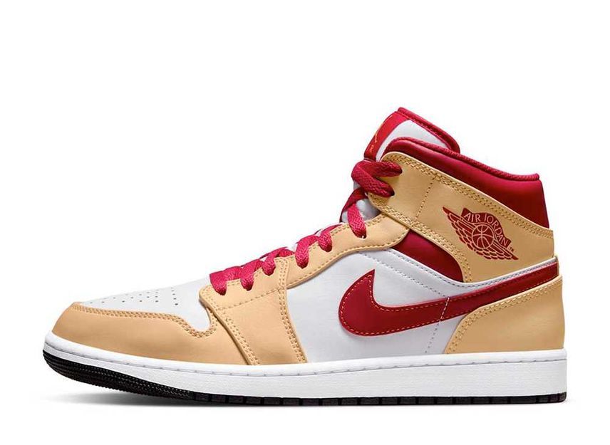 Nike Air Jordan 1 Mid Beige/Cardinal Red 26cm 554724-201 | JChere