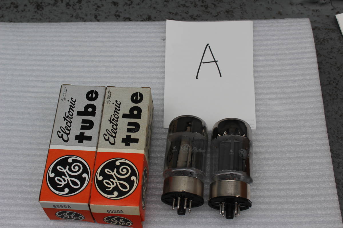 A】 General Electric 6550A 真空管2本 未使用品 マッチドペア