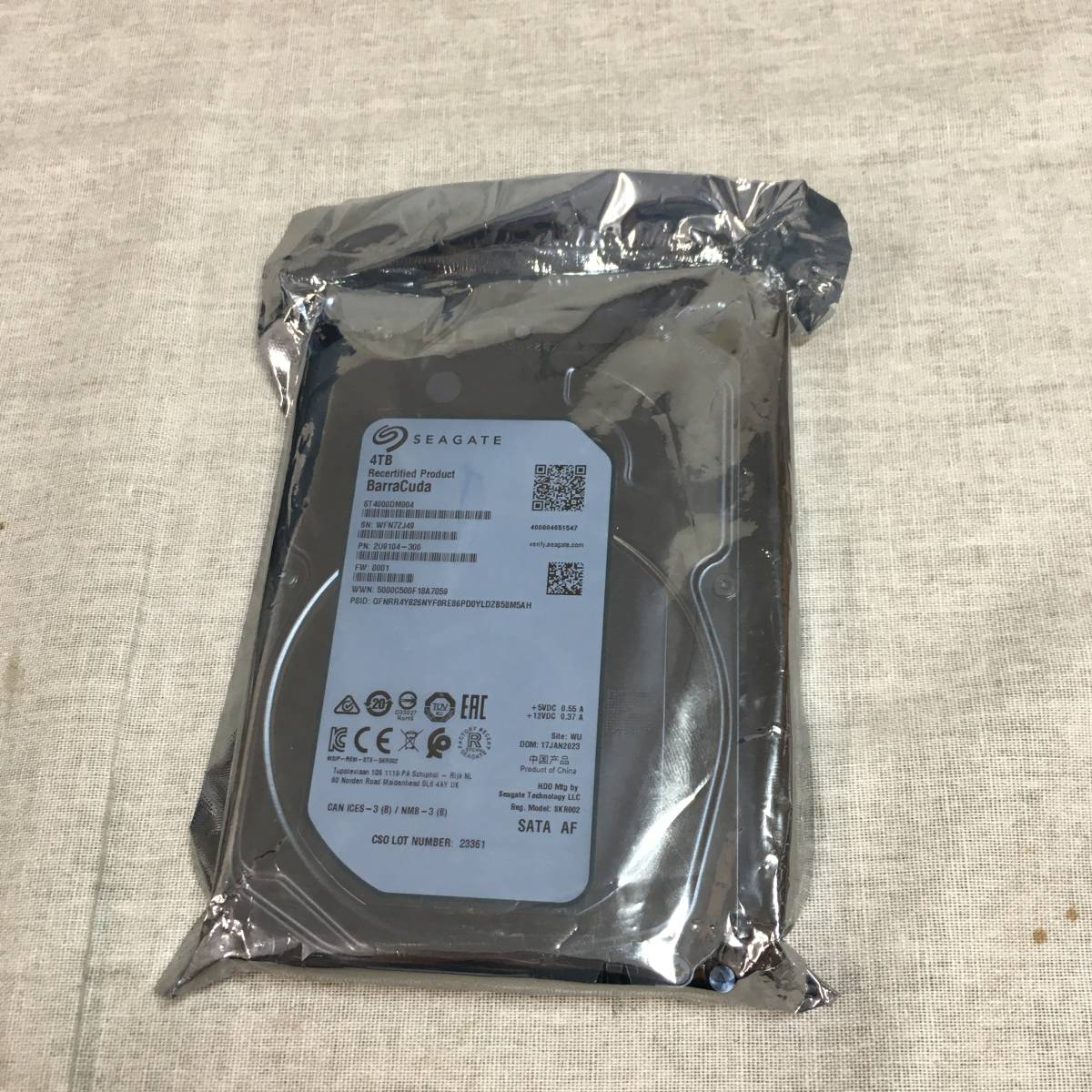 未開封品Seagate BarraCuda 3.5