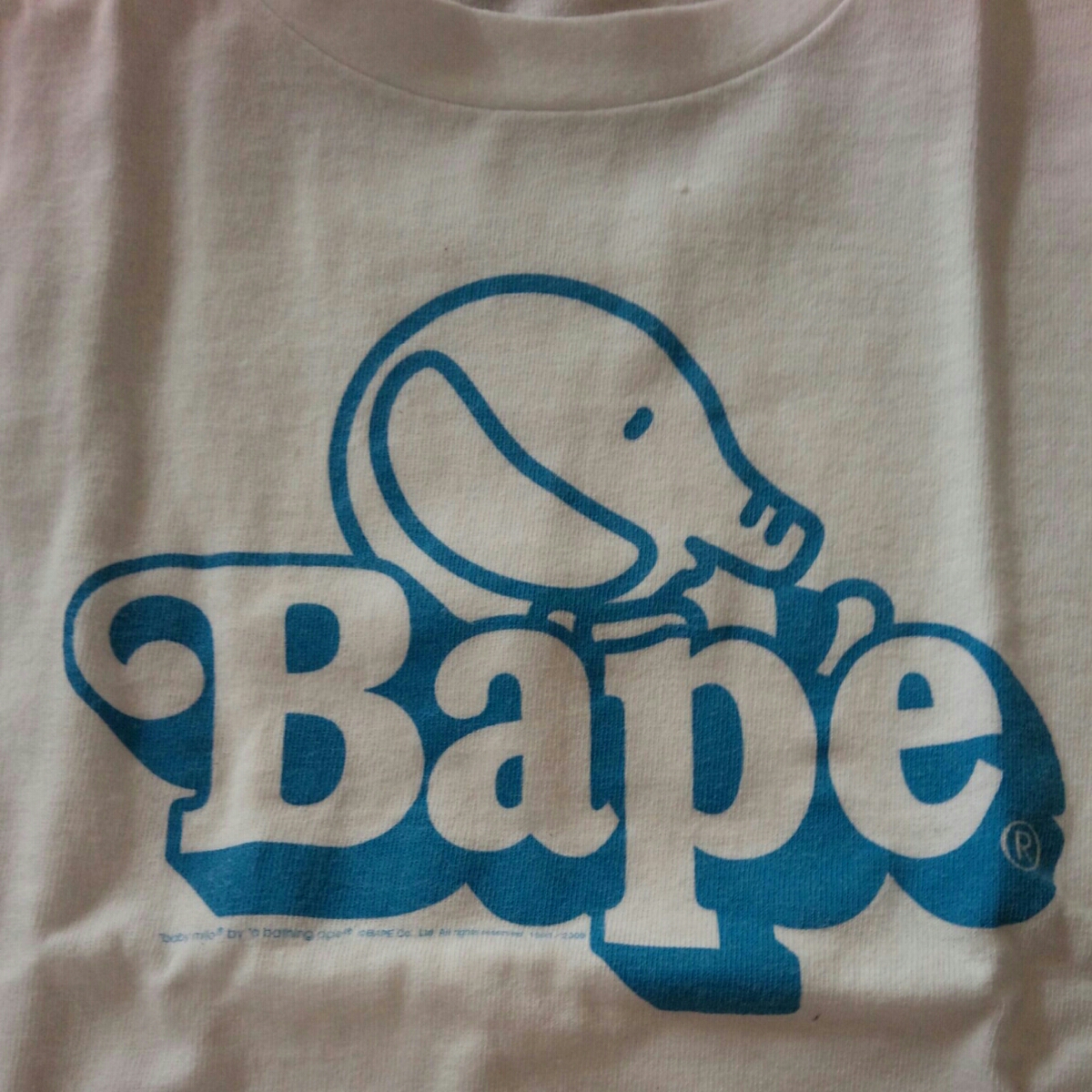 BAPE Kids футболка 120 размер б/у одежда Shark Bape A BATHING APE Ape 