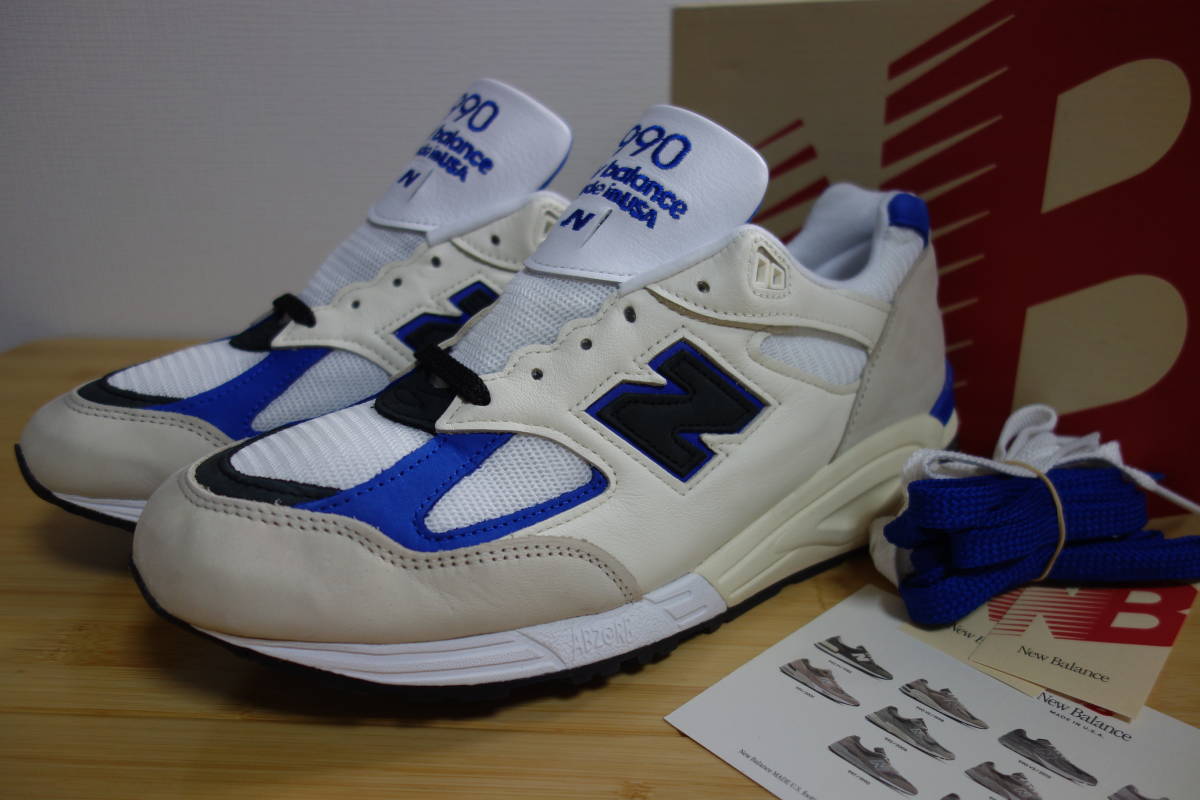 定価3.8万円 未使用 New Balance M990 WB2 27.5cm USA 白 576 990 991 992 993 996 997 998 1300 1400 1500 UK NV GY v1 v2 v3 v4 v5 限定