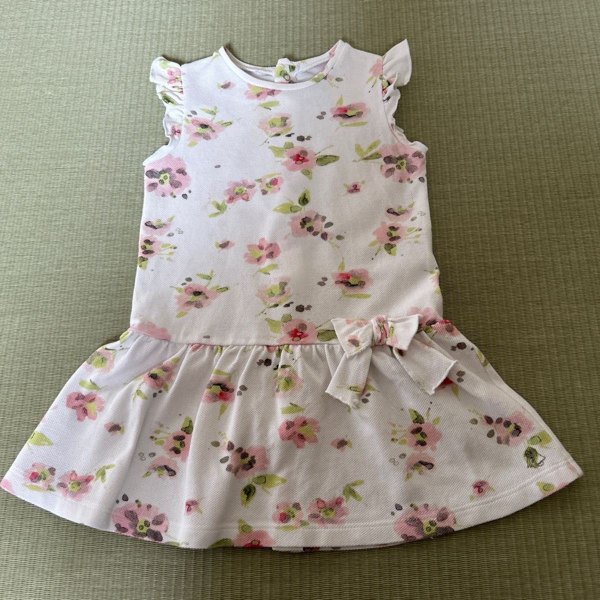 プチバトー 花柄ワンピース 86cm 24M - キッズ服女の子用(90cm~)