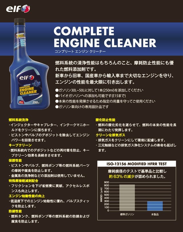  bike. long-term storage * gasoline. deterioration prevention . gasoline addition agent elF( Elf ) ENGINE CLEANER