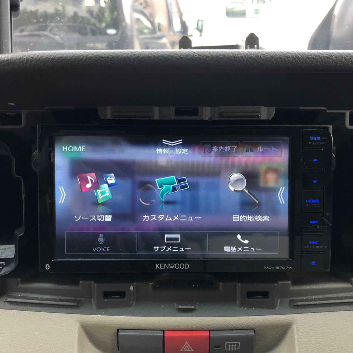 KENWOOD ケンウッド MDV-S707W フルセグ Bluetooth USB メモリーナビ