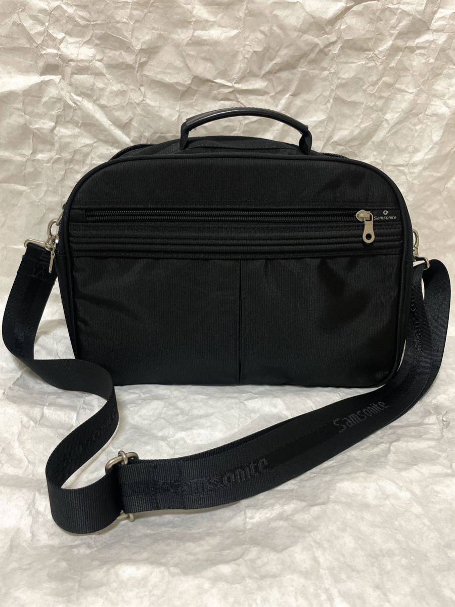 美品 サムソナイト Samsonite USA 2way 機能的 ビジネス バッグ 黒 BLACK_画像2