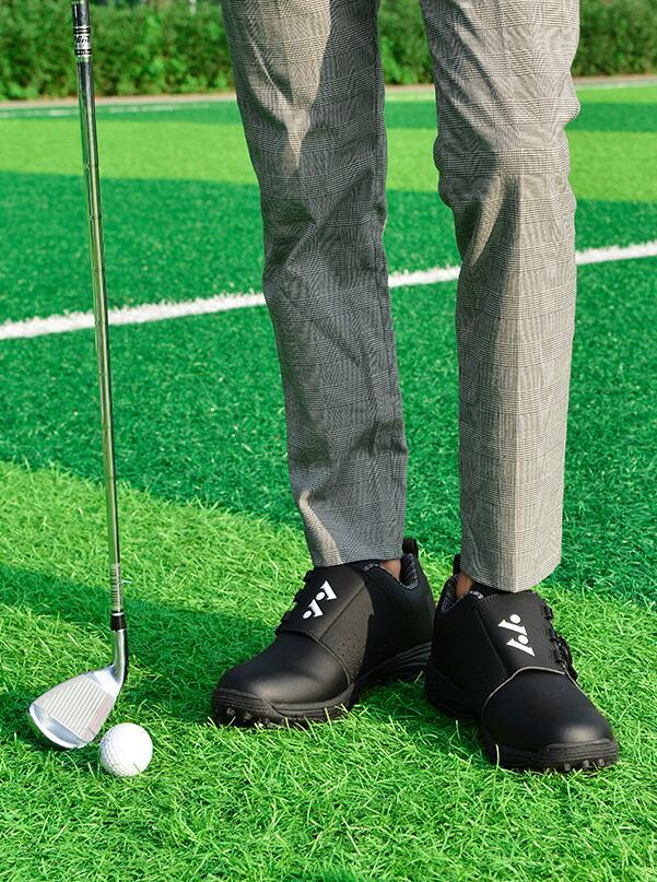 正規品 ゴルフシューズ メンズ 運動靴 ウォーキングシューズ 超軽量 履きやすい アウトドア ダイヤル式 防水防滑耐磨 絶賛 黒 24.5~27.5cm_画像5
