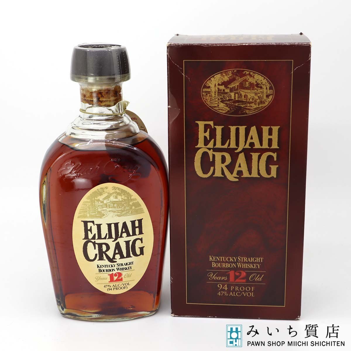 質屋 未開栓 お酒 ウイスキー ELIJAH CRAIG エライジャ クレイグ 12年