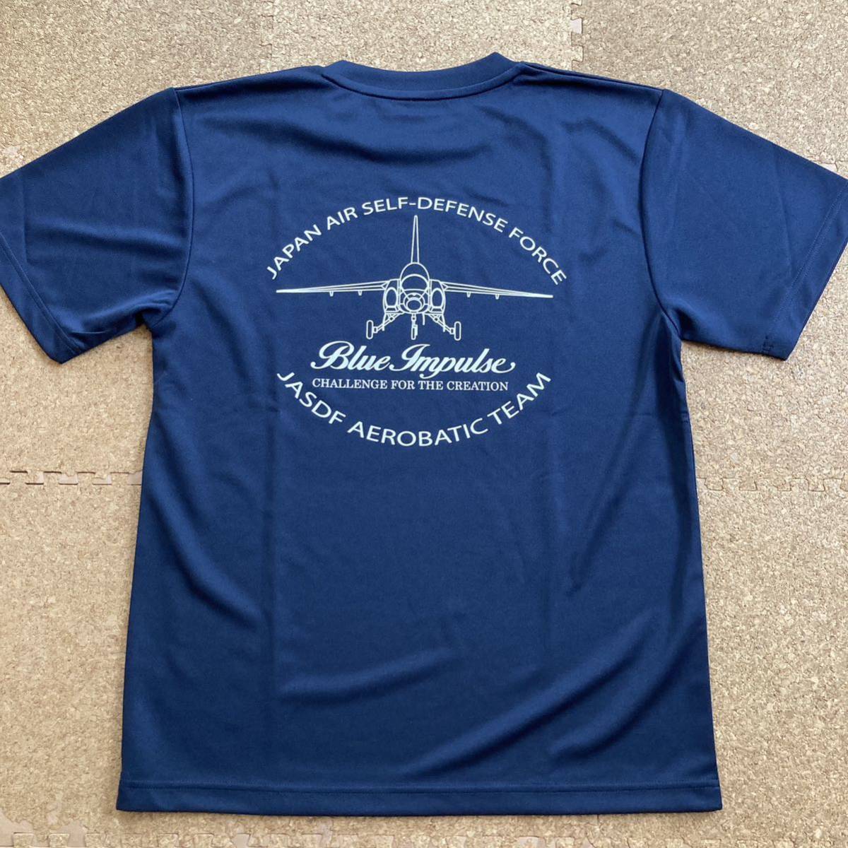 【美品】自衛隊　ブルーインパルス　JAPAN ASDF　日本 AIR SELF DEFENSE FORCE Tシャツ Mサイズ 紺 blue impuise ミリタリー　サバゲー　_画像6