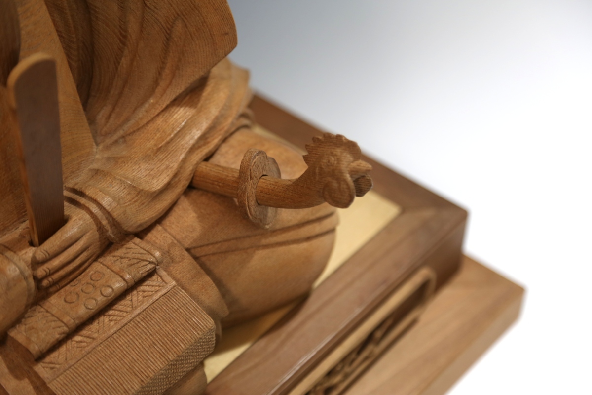 南竜刀 欅 木彫り 天神 １２５東洋彫刻｜売買されたオークション情報
