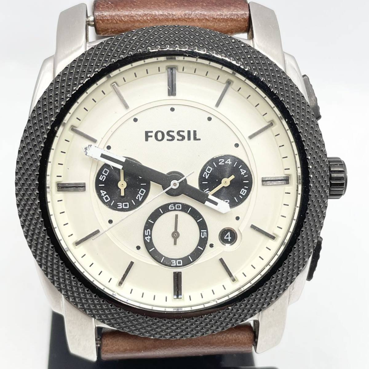 ◇FOSSIL フォッシル◇腕時計 FS4732 クォーツ アナログ レザー WHT
