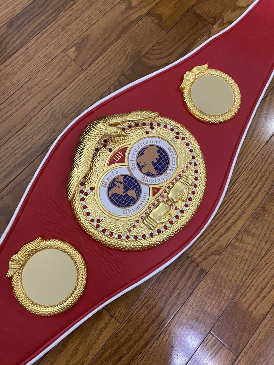 海外　限定品　送料込み ボクシング　IBF World Championship Boxing チャンピオン　優勝　ベルト　高品質　等身大サイズ　レプリカ 　18_画像1