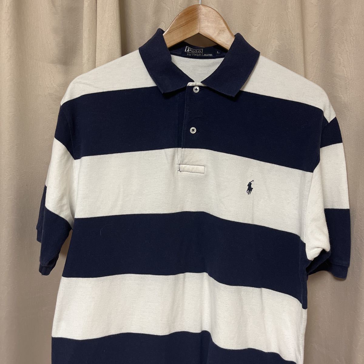 Polo Ralph Lauren ポロラルフローレン ボーダーポロシャツ Lサイズ