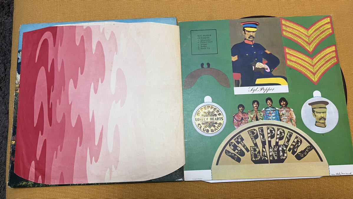 The Beatles sgt.peppers UKオリジナルmono fourth proofジャケ 付属品