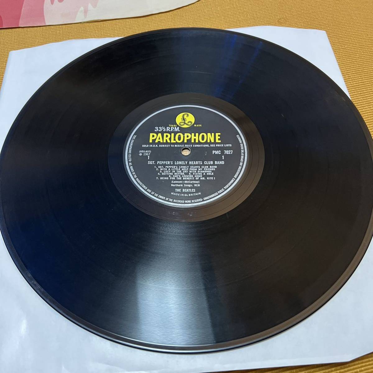 The Beatles sgt.peppers UKオリジナルmono fourth proofジャケ 付属品