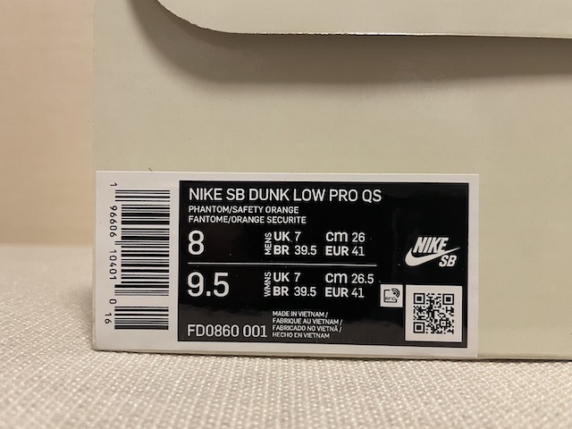 国内正規品 Nike SB Dunk Low Pro QS Jarritos FD0860-001 ハリトス