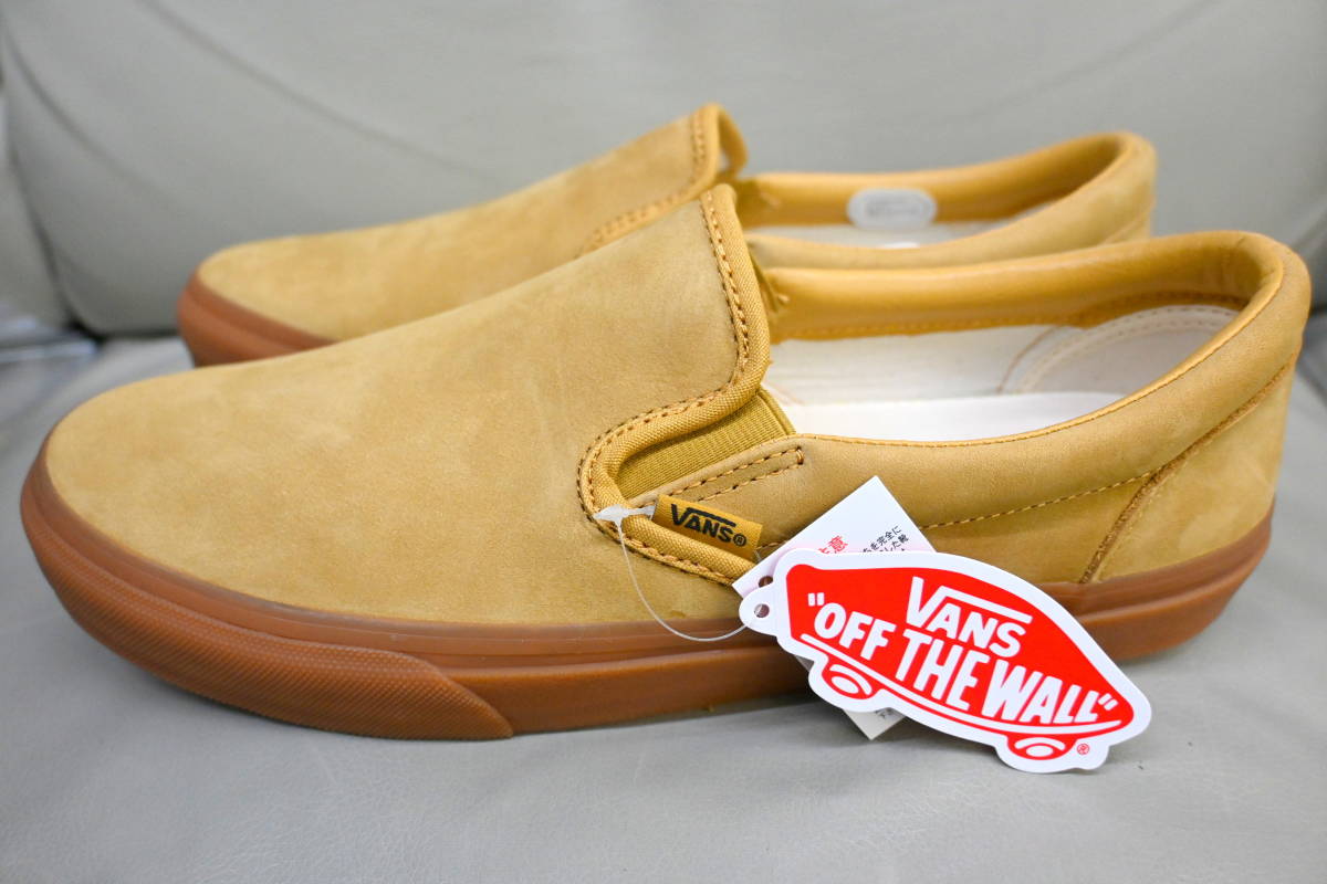 新品未使用 VANS バンス SLIP ON スリッポン SUEDE スエード レザー V98CF NB ヌバック 茶色 送料無料 US10 28センチ_画像3