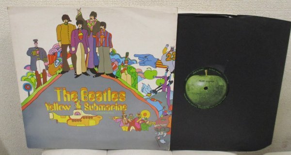 ☆英國盤 Beatles Yellow Submarine[UK ORIG'69 Apple Records PCS 7070]Cover is all in English but labels has both French and English