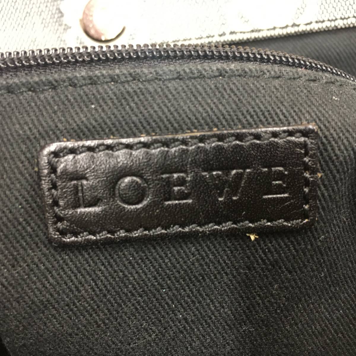 【2000円スタート】LOEWE ロエベ ハンドバッグ アナグラム 総柄 レザー レディース 150310 保存袋有の画像6