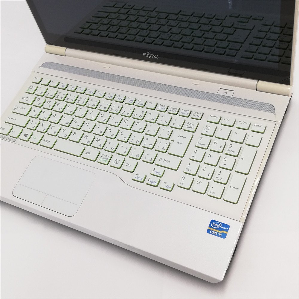 1円～ 保証付 新品SSD タッチ可 15.6型 ノートパソコン 富士通 AH56/K