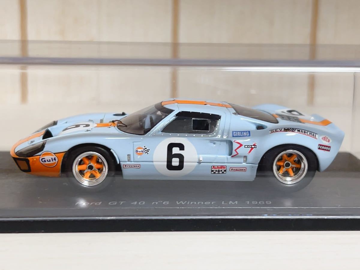 シール未開封】スパーク フォード GT 40 ル・マン 24h 1969 優勝 No.6