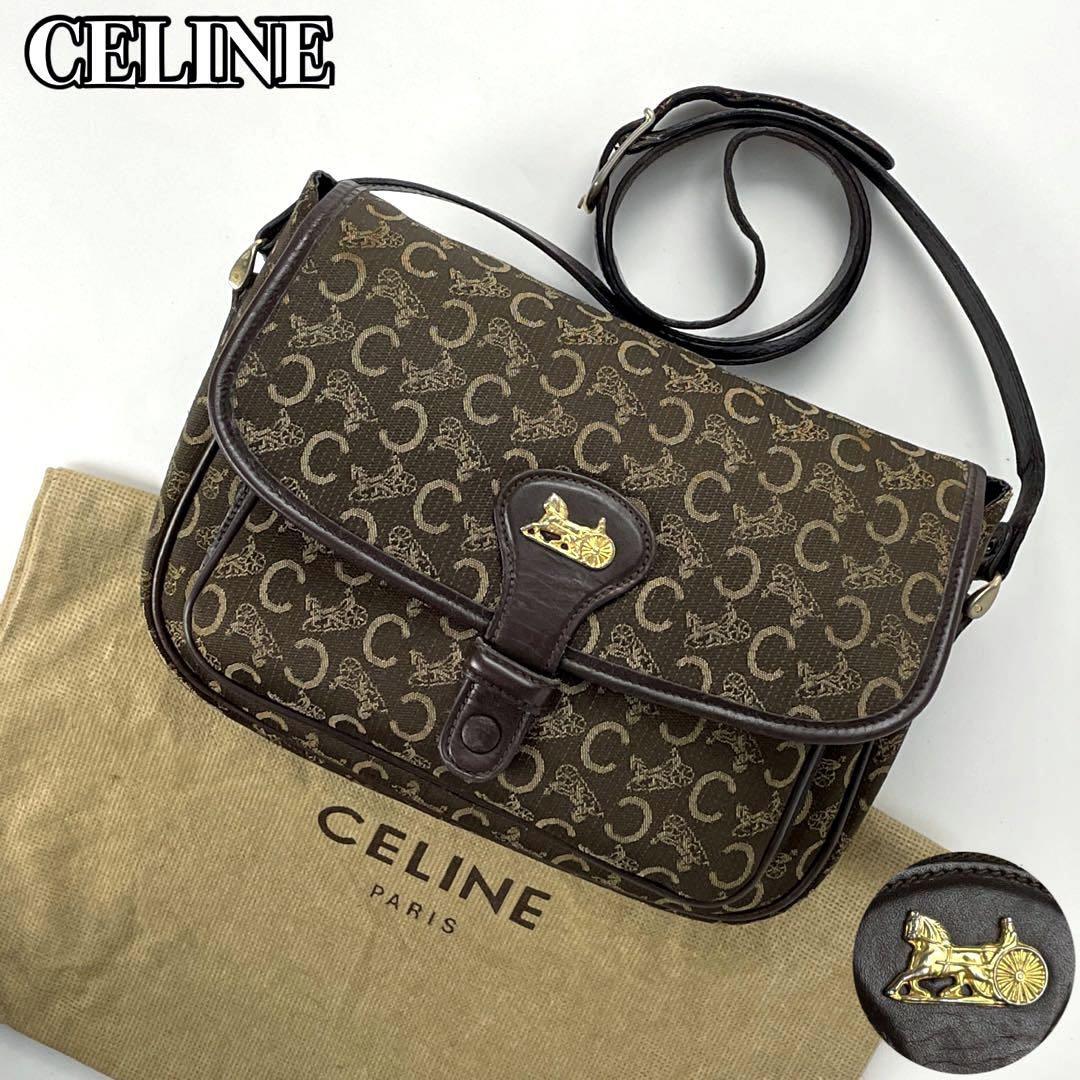 格安販売の 馬車 CELINE 超希少 ショルダー サルキー柄 ダブル