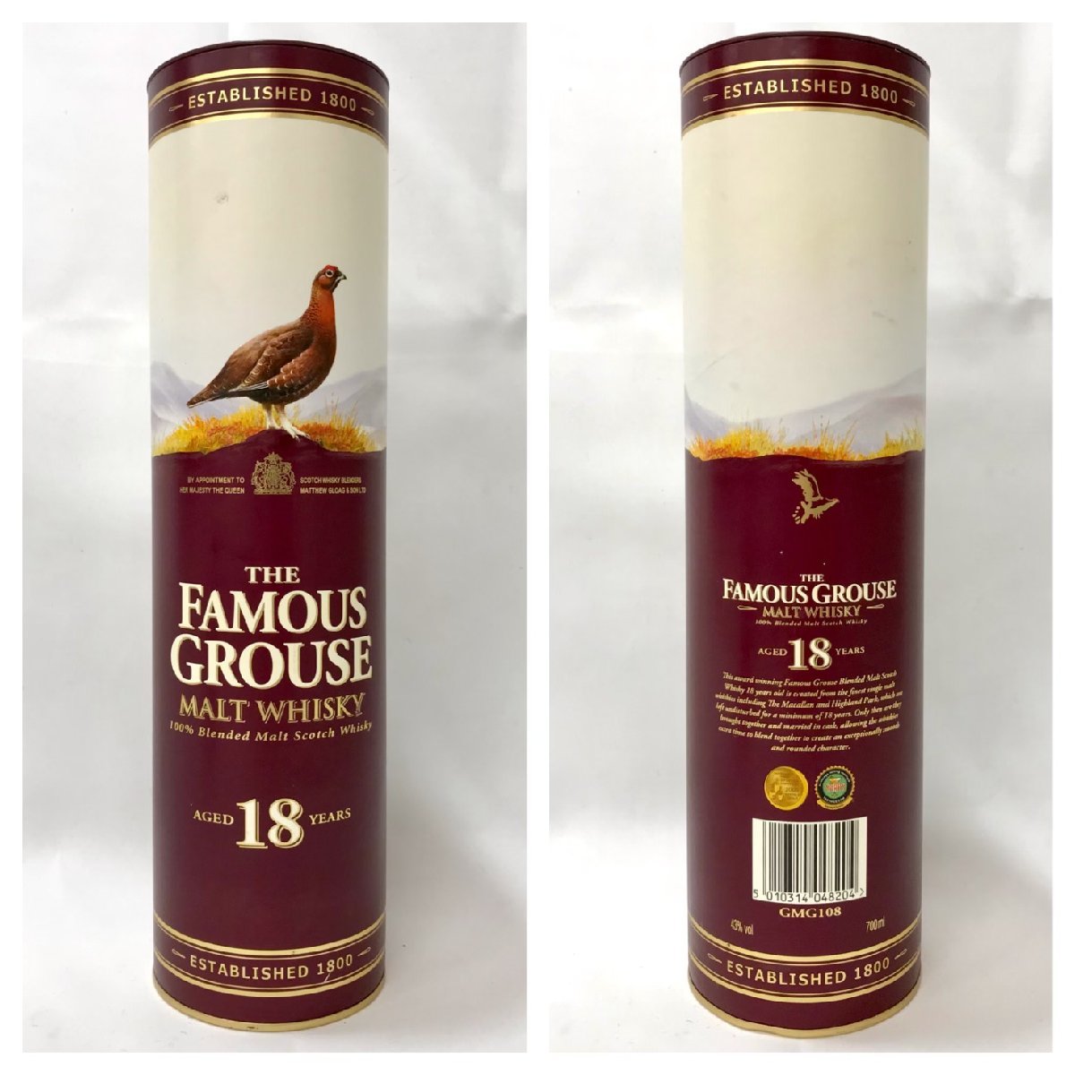 未開栓】フェイマスグラウス 18年 FAMOUS GROUSE モルトスコッチ