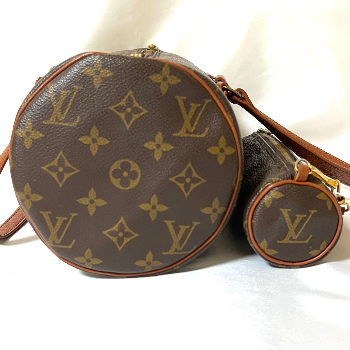 LOUIS VUITTON ルイヴィトン モノグラム パピヨンGM M51365 ハンドバッグ ポーチ付き 親子バッグ レディース 