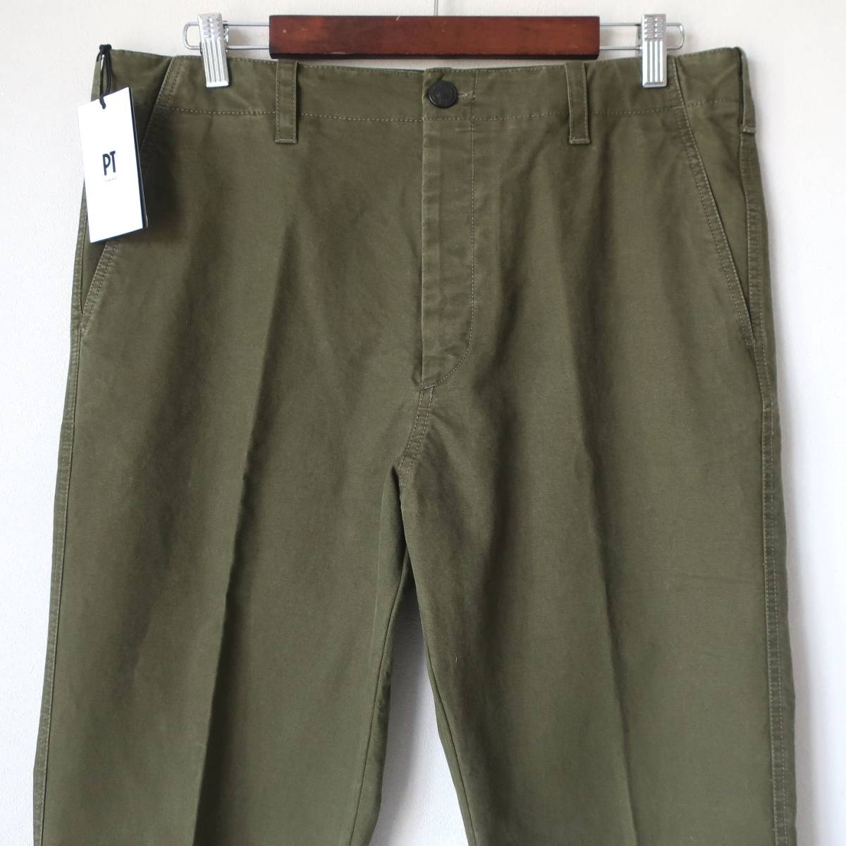  new goods unused PT TORINO men's Trend chinos tapered pants slacks pants PT01 PT05 green green olive W34 XL size 