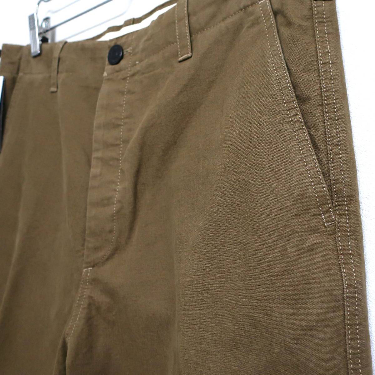  new goods unused PT TORINO men's Italian chino bread cutting return pocket slacks tapered pants PT01 Brown khaki W35 XL 2L