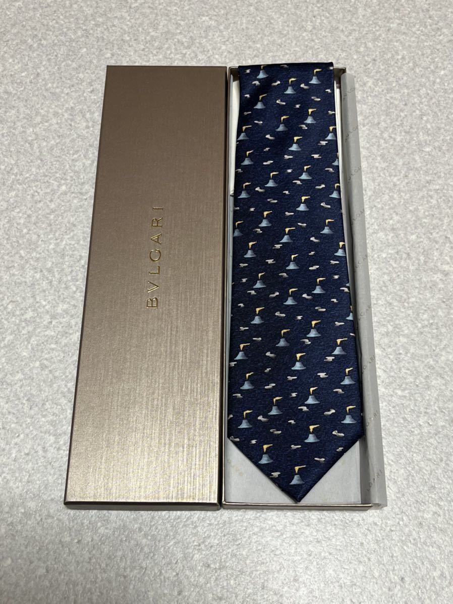 未使用タグ付 BVLGARI ブルガリ ネクタイ セッテピエゲ