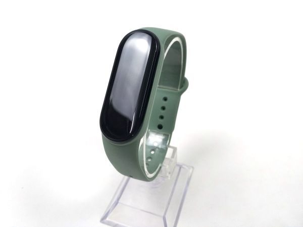 Xiaomi Mi BAND スマートバンド 5/6 交換バンド ベルト ライトグリーン_画像1