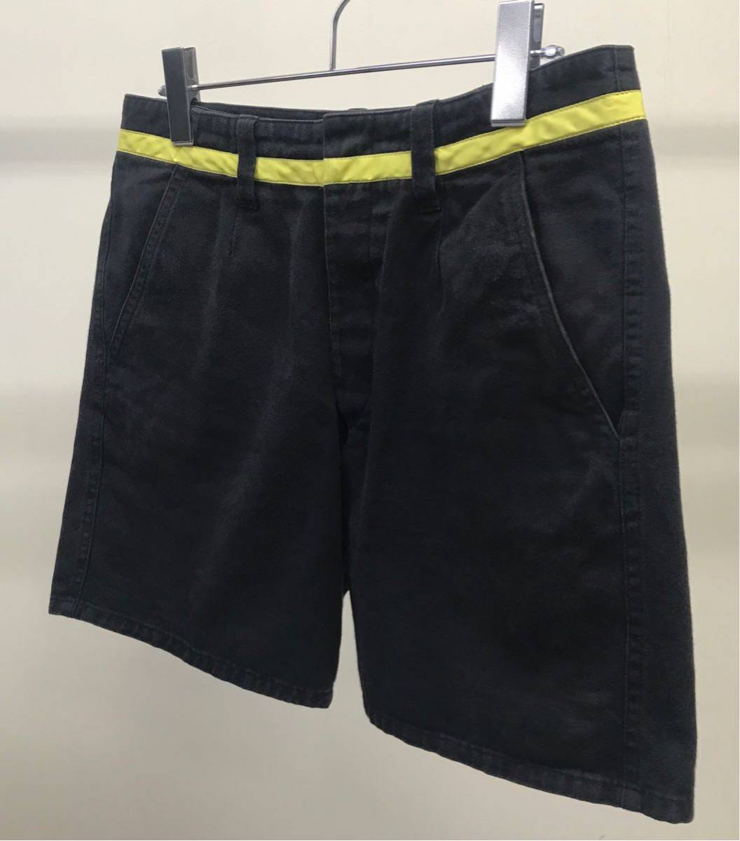 1990s HELMUT LANG LINED SHORTS ヘルムートラング 初期 ライン 切り替え ショートパンツ ビンテージ_画像1