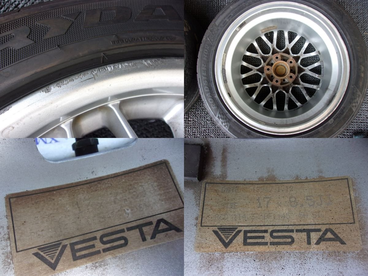 ★激安!★TOM'S トムス VESTA CBALA XM カバラXM 17インチホイール 7.5J+45 8.5J+45 5穴 PCD114.3 チェイサーにて使用 / 4Q6-854_9枚目画像