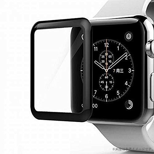 「2枚入り」42mm アップルウォッチ3対応 3D ガラスフィルム 保護42mm AppleWatch3 Series2 Series1 フルカバー 9H 液晶保護フィルム_画像6