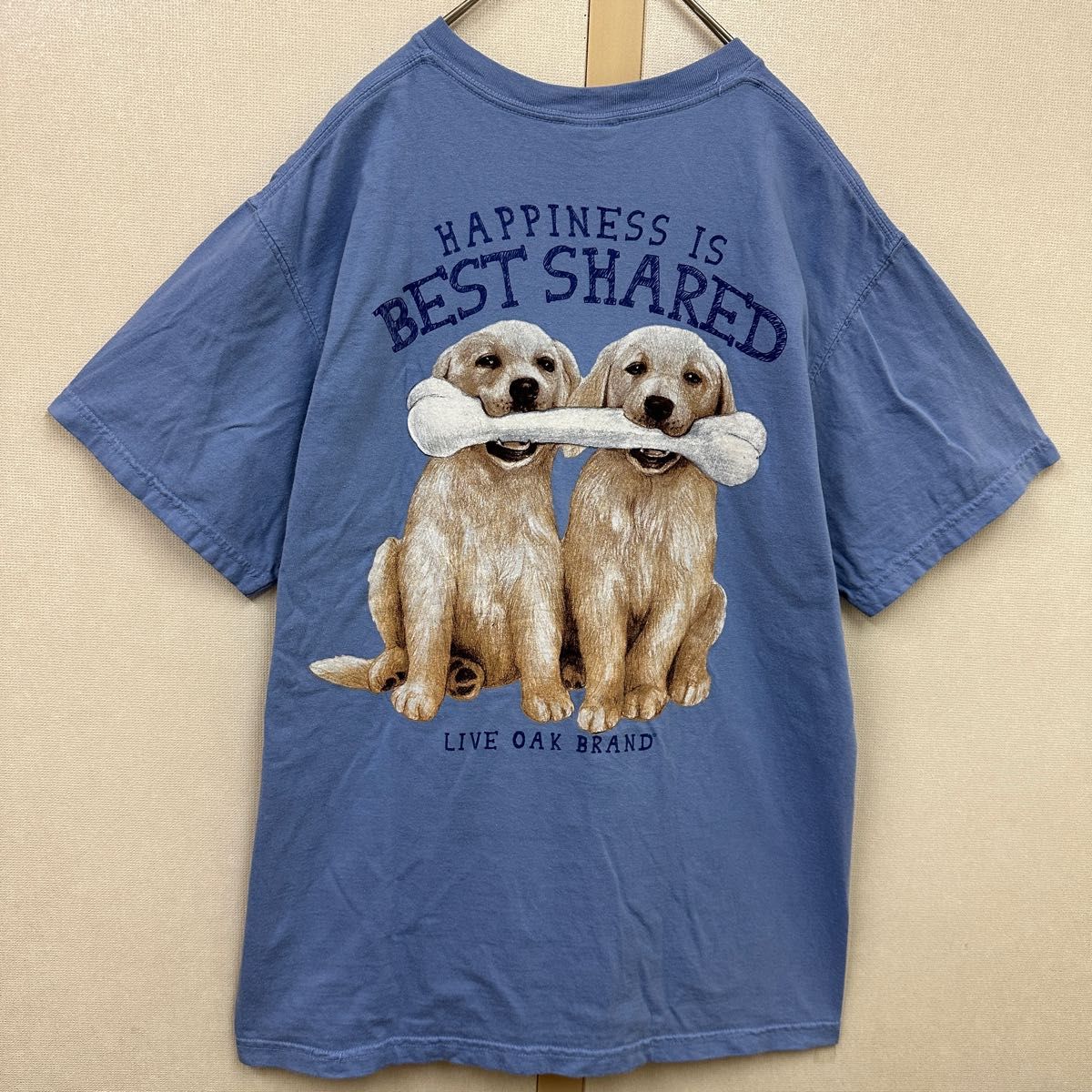 海外古着 ラブラドールレトリーバー アニマルTシャツ 犬 ドッグ バックプリント ヴィンテージ 半袖Tシャツ