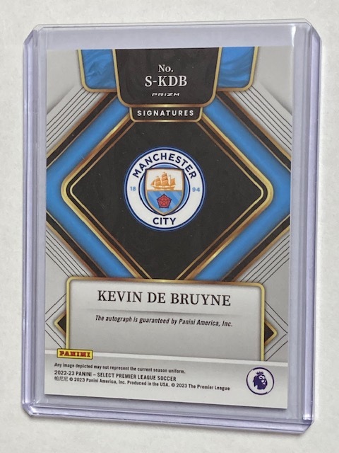 2022-23 Panini Select Premier League Signatures Kevin De Bruyne