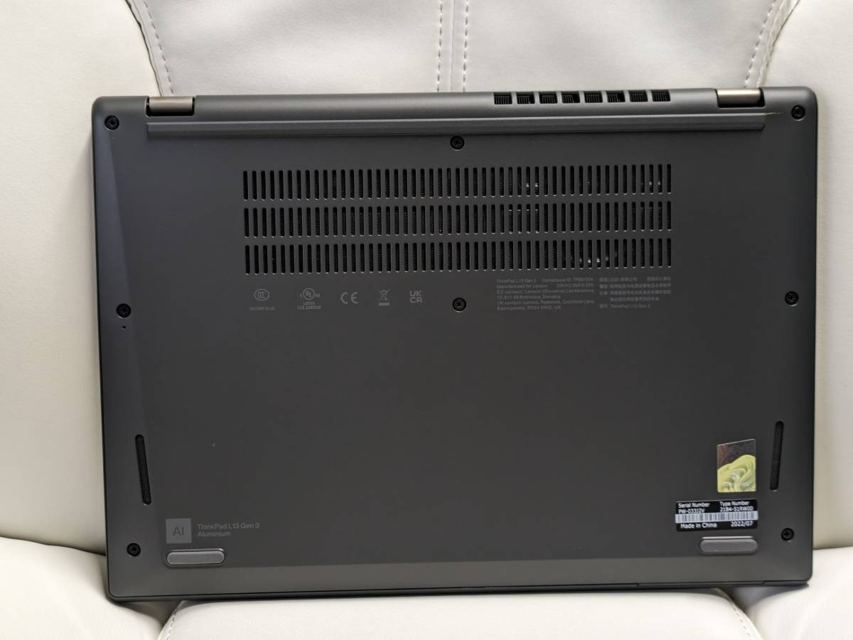 Lenovo ThinkPad L13(Gen3)i5 1235U/16GB/SSD256GB(NVME)/13.3 Lenovo ThinkPad L13(Gen3)i5 1235U/16GB/SSD256GB(NVME)/13.3