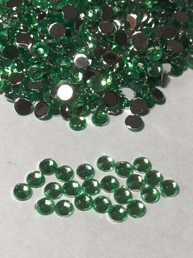 *3mm* deco for Stone 2000 bead light green line hand made nails Kirakira biju- parts DIY construction 